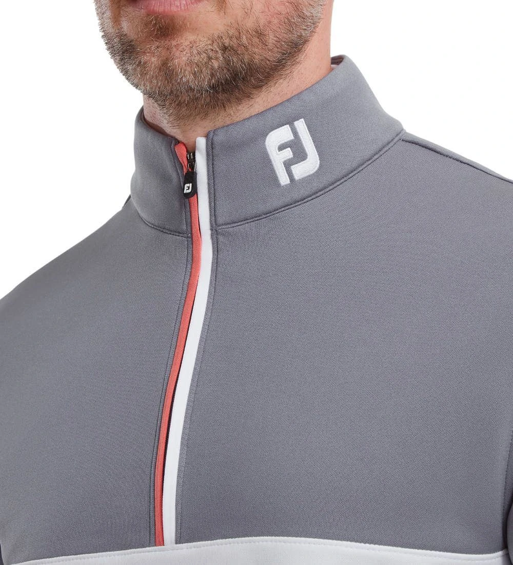 FootJoy Men's Colour Block Chill-Out Golf Midlayer - Image 18
