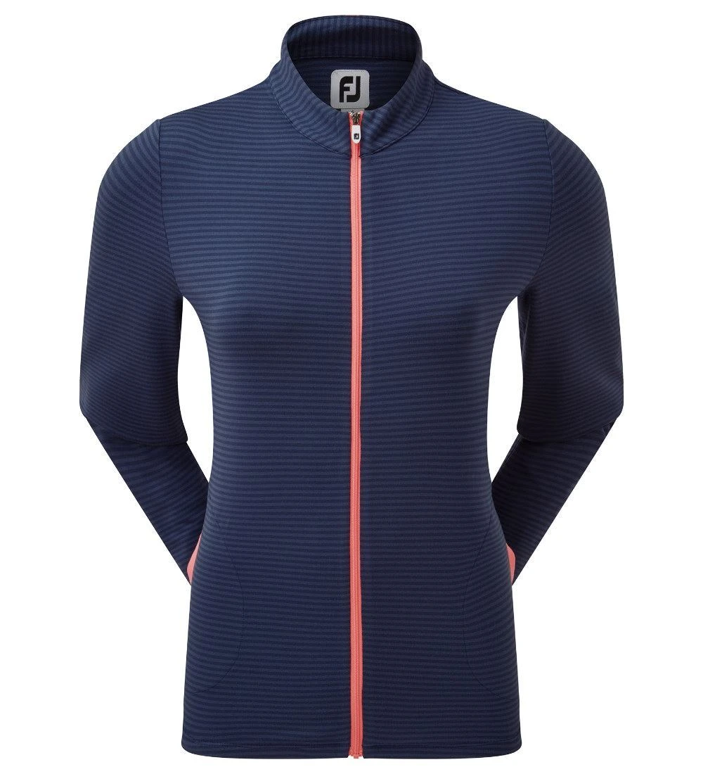 FootJoy Ladies Jersey Tonal Stripe Golf Midlayer