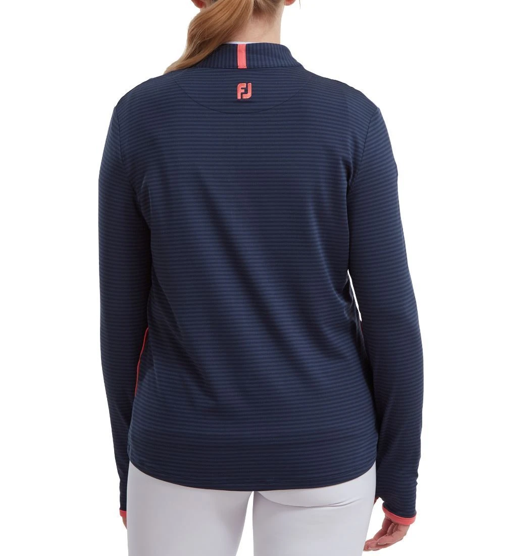 FootJoy Ladies Jersey Tonal Stripe Golf Midlayer - Image 4