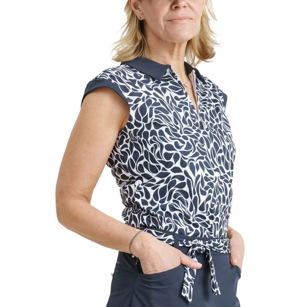Abacus Ladies Lily Sleeveless Golf Polo Shirt - Image 3