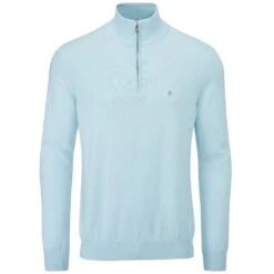 Oscar Jacobson Men's Waldorf Pin 1/2-Zip Golf Sweater