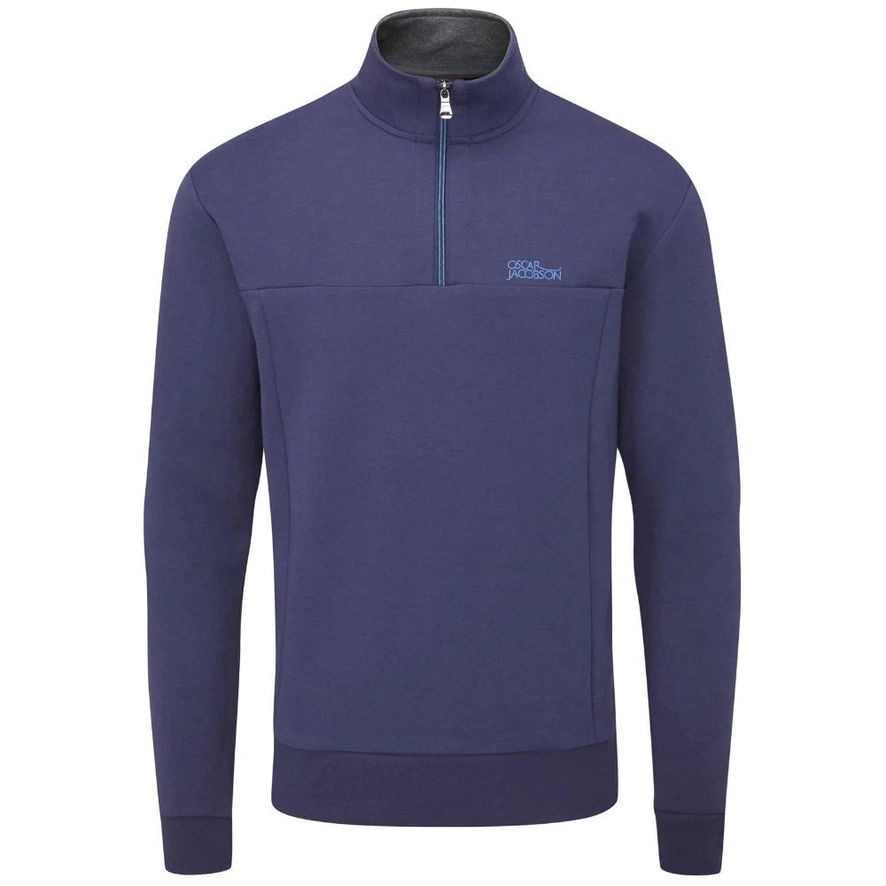 Oscar Jacobson Men's Hawkes Tour II 1/4-Zip Golf Sweater - Image 2