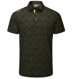 PING Men's Cubic Jacquard Golf Polo Shirt