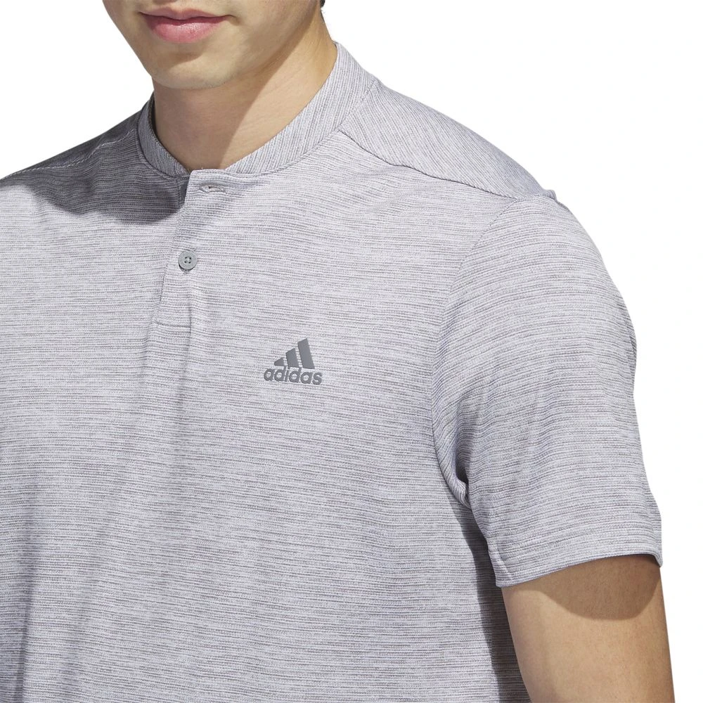Adidas Men's Textured Stripe Golf Polo Shirt - Image 7